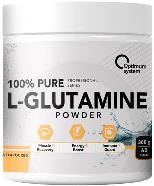 Optimum System 100% Pure Glutamine Powder 300 грамм