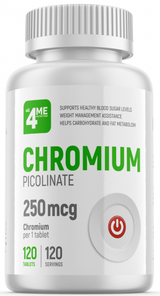 4Me Nutrition Chromium Picolinate 250 мкг 120 таблеток