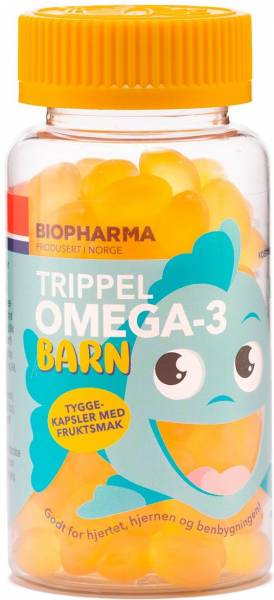 Biopharma Trippel Omega-3 Barn 120 жевательных таблеток