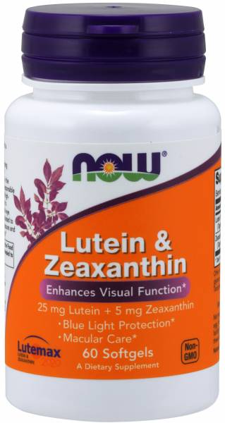 NOW Lutein & Zeaxanthin 60 капсул