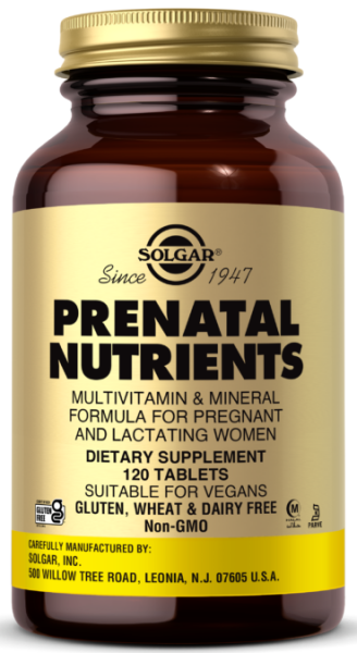 Solgar Prenatal Nutrients 120 таблеток
