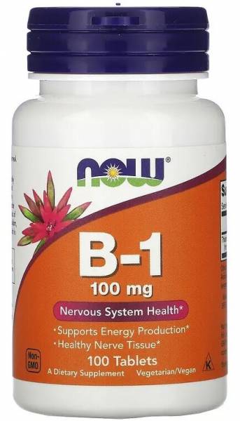 NOW B-1 Thiamin 100 мг 100 таблеток