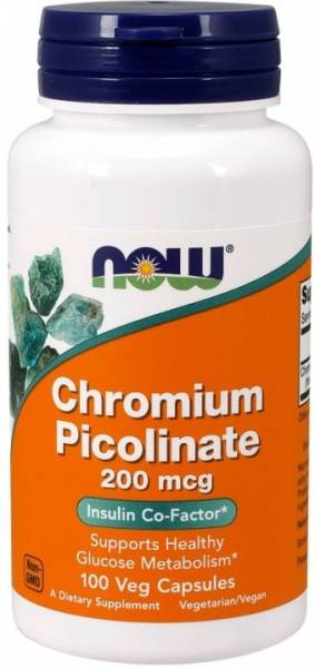 NOW Chromium Picolinate 200 мкг 100 капсул