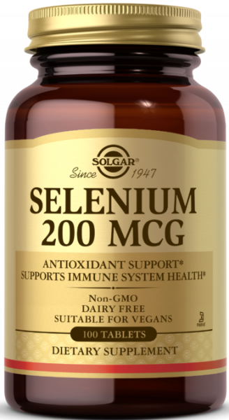 Solgar Yeast-Free Selenium 200 mcg Tablets 100 таблеток