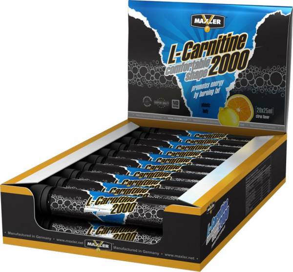 Maxler L-Carnitine Comfortable Shape 2000 20 ампул по 25 мл